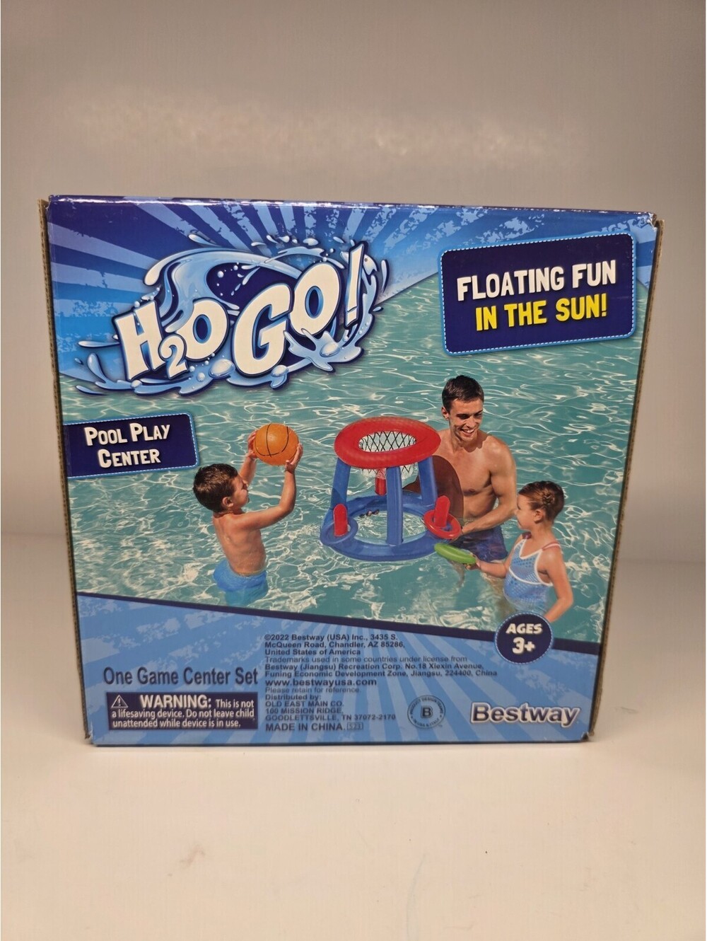 Pool Play Game Center H2O Go kids basketball ball hoop pool inflatable toy New